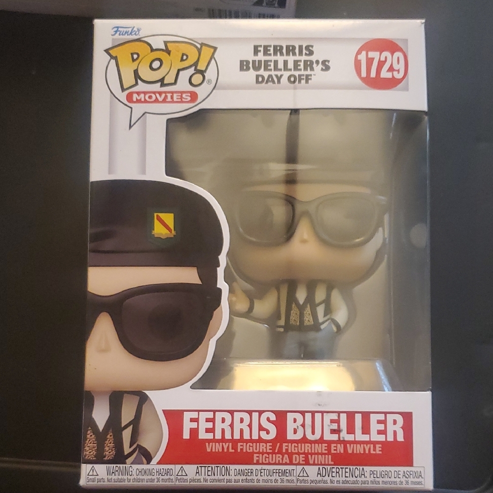 Funko Pop! Ferris Bueller Vinyl Figure - Black, White, Gold
